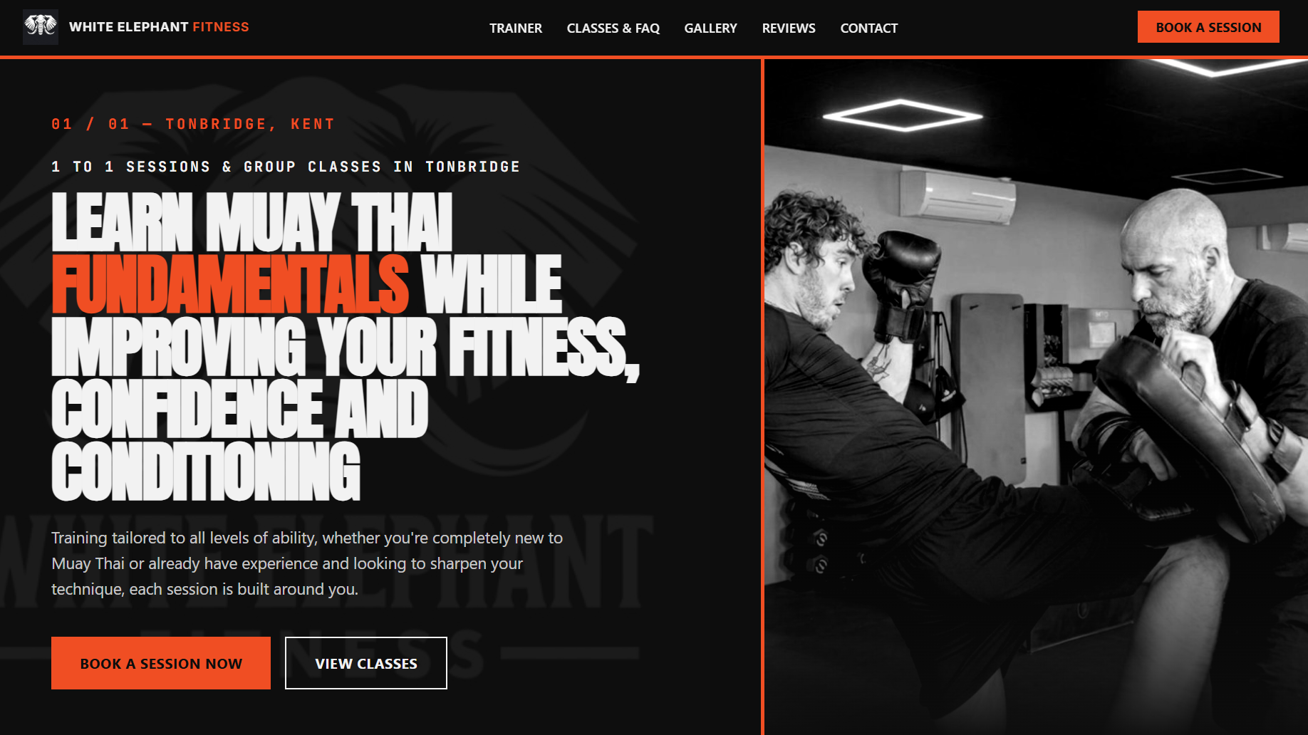 White Elephant Fitness website