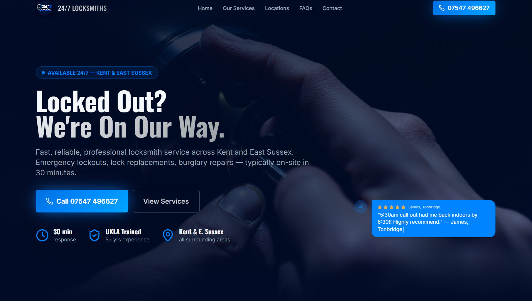 Kent Locksmith 247 website